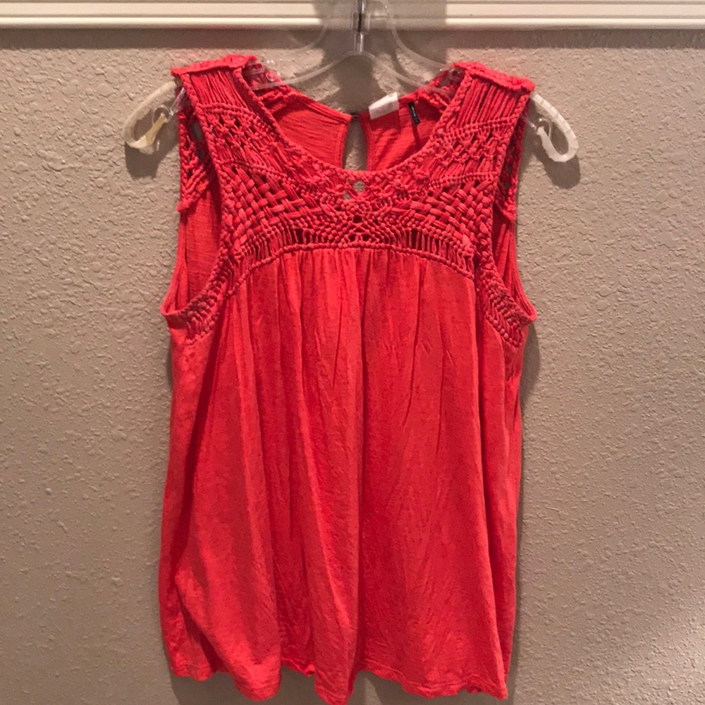 Anthropologie Tank in Coral